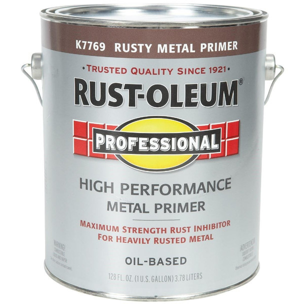 K7769402 Rust-Oleum Professional VOC Rusty Metal Primer, Red, 1 Gal.