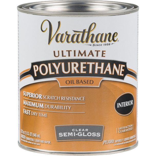 6041H Varathane Semi-Gloss Interior Polyurethane, 1 Qt.