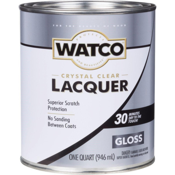 63041 Watco Clear Gloss Quart 87 Sq. Ft./Qt. Lacquer