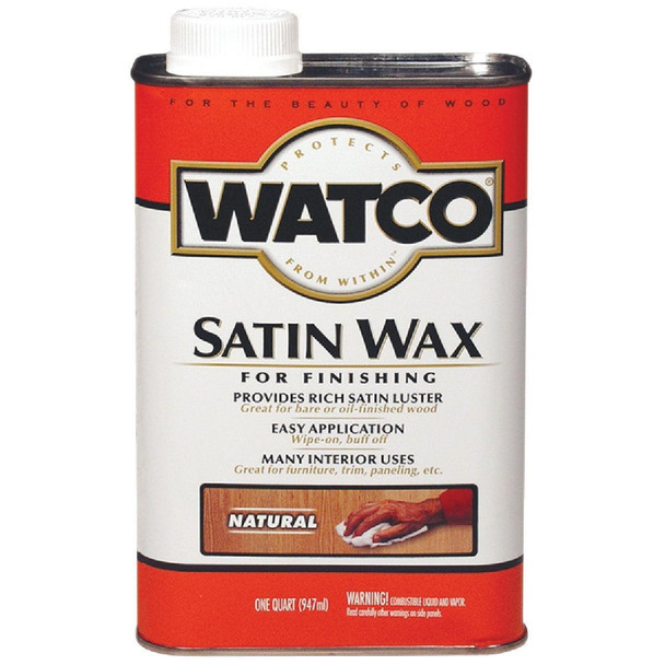 67041 Watco Satin Wood Finishing Wax, Quart