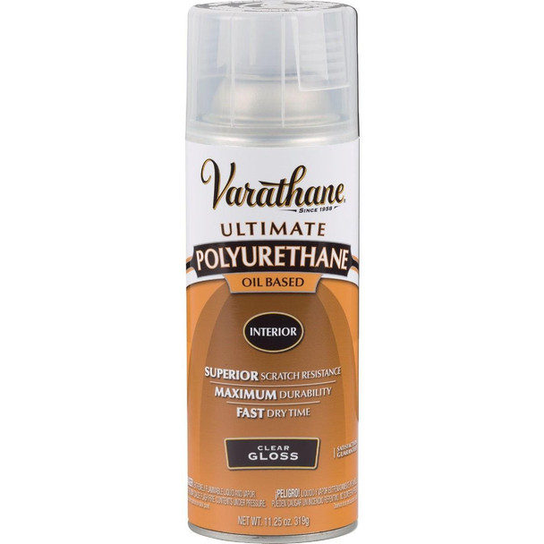 9081 Varathane Gloss Clear Interior Spray Polyurethane, 11.25 Oz.