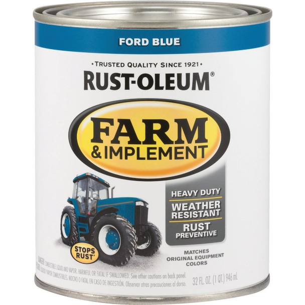 280153 Rust-Oleum 1 Quart Ford Blue Gloss Farm & Implement Enamel