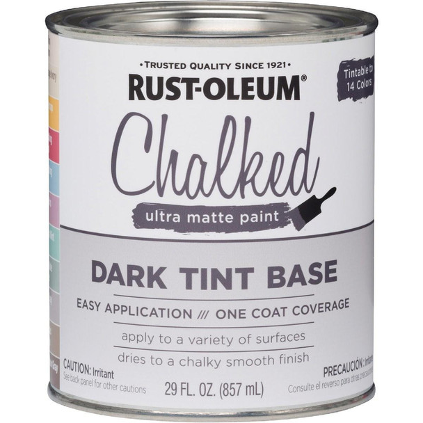 287689 Rust-Oleum Chalked Dark Tint Ultra Matte 29 Oz. Chalk Paint