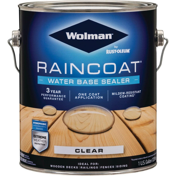 288339 Wolman RainCoat Water-Based Repellent, Clear, 1 Gal.