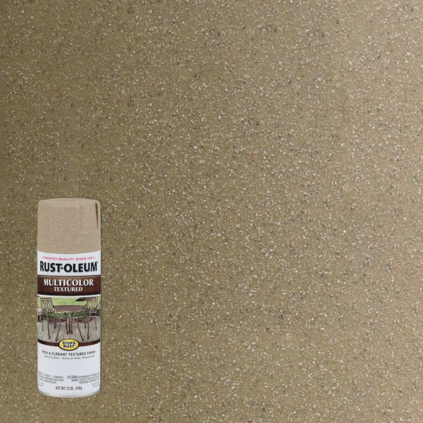 223524 Rust-Oleum Stops Rust MultiColor 12 Oz. Textured Spray Paint, Desert Bisque