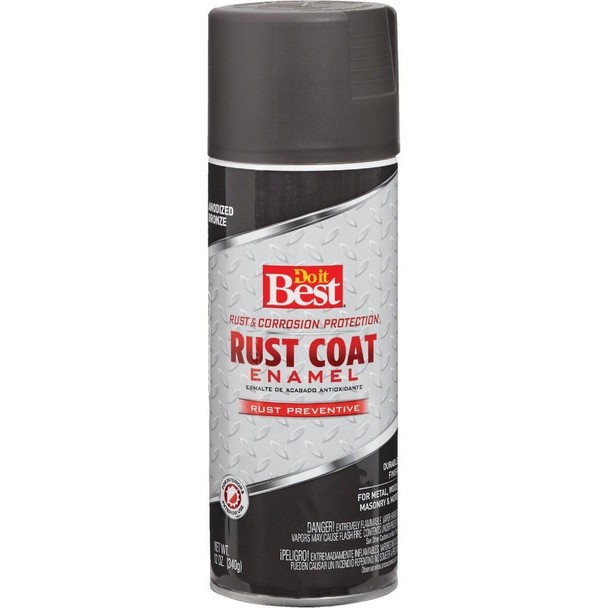 203537D Rust Coat Gloss Anodized Bronze 12 Oz. Anti-Rust Spray Paint