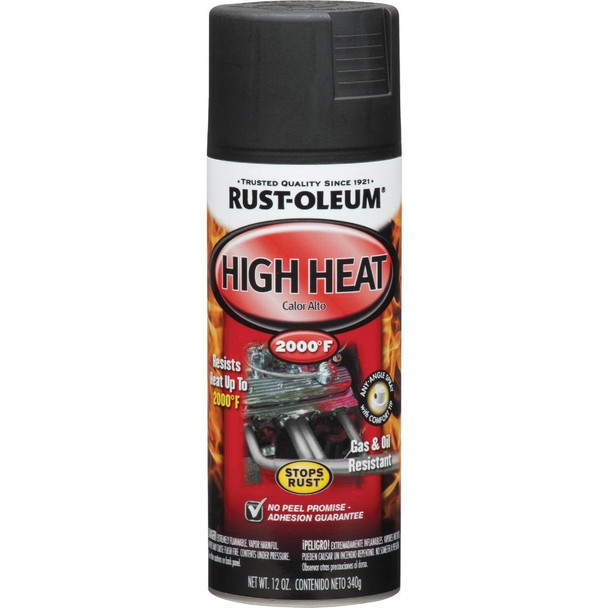248903 Rust-Oleum Stops Rust Flat Black 12 Oz. High Heat Spray Paint
