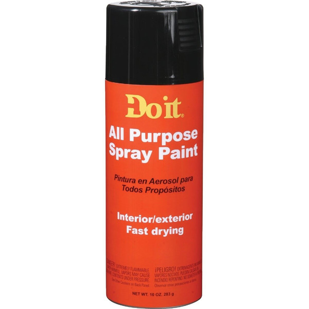 203301 10 Oz. Gloss All Purpose Spray Paint, Black