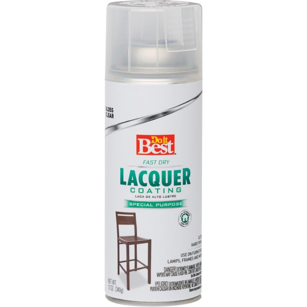 203291D 11 Oz. Clear High Gloss Spray Lacquer