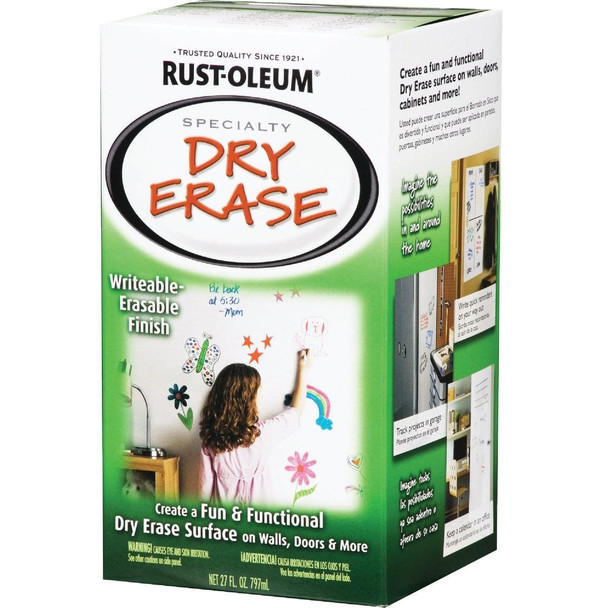 241140 Rust-Oleum Quart White Satin Dry Erase Paint