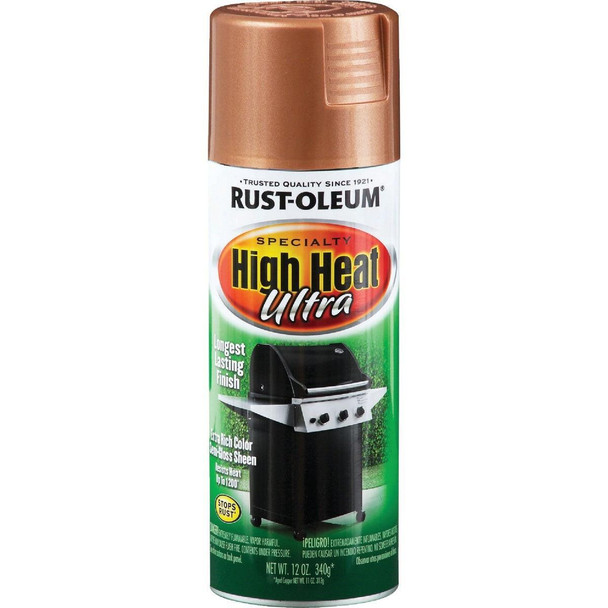 241232 Rust-Oleum Semi-Gloss Aged Copper 12 Oz. High Heat Spray Paint