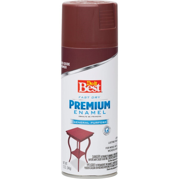 203494D Premium Enamel Red 12 Oz. All-Purpose Spray Paint Primer