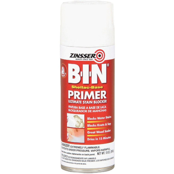 1008 Zinsser B-I-N 13 Oz. Shellac-Base Primer Spray, White