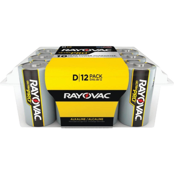 ALD-12PPJ Rayovac UltraPro D Alkaline Battery (12-Pack)