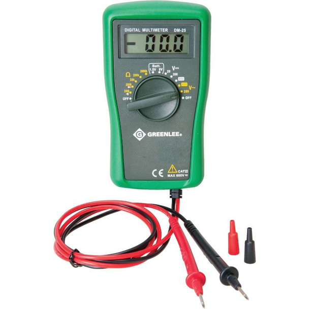 DM-25 Greenlee 6-Function Manual Ranging Digital Multimeter