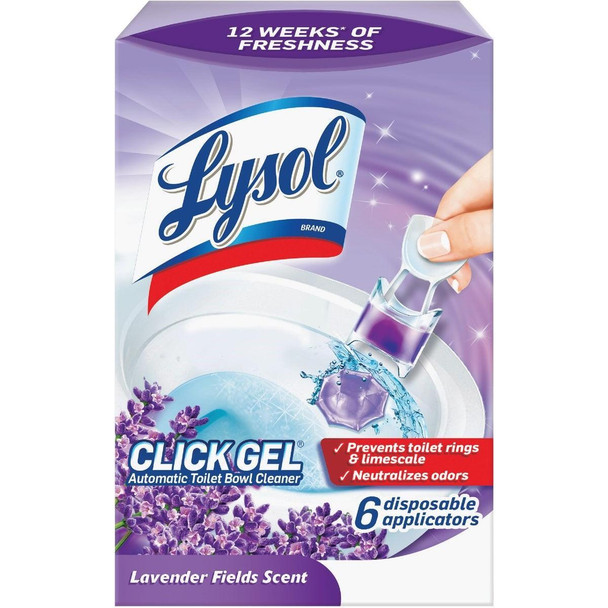 1920089060 Lysol Click Gel Lavender Automatic Toilet Bowl Cleaner (6-Pack)
