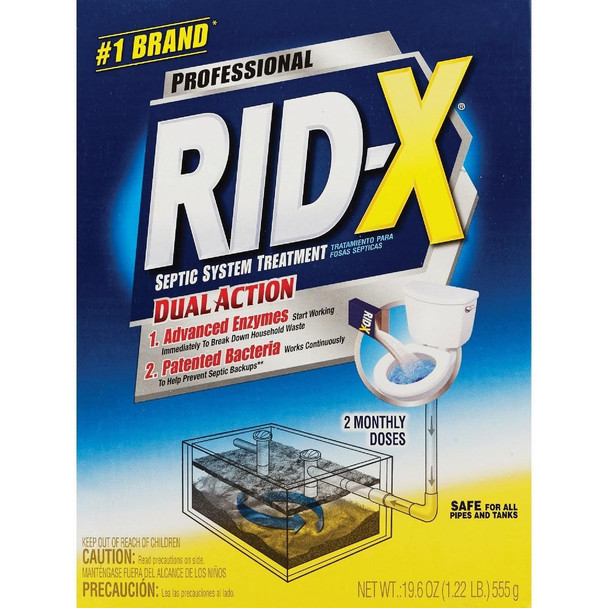 1920083623 Rid-X Professional 19.6 Oz. Septic Tank Treatment (2-Pack)
