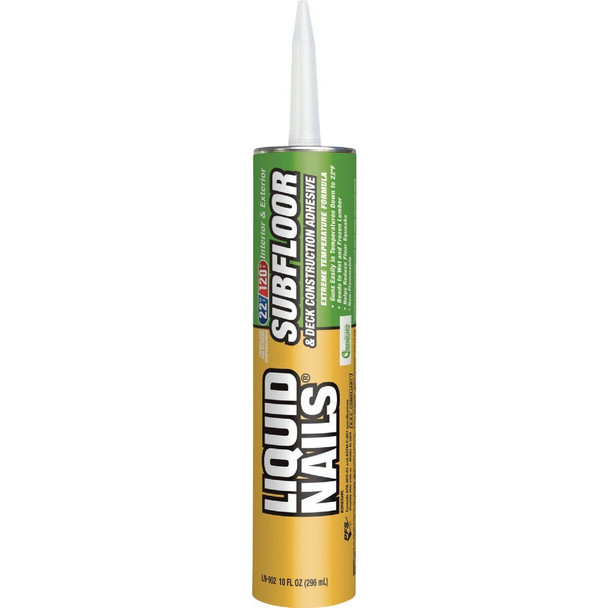 LN902 LIQUID NAILS 10 Oz. Subfloor & Deck Construction Adhesive