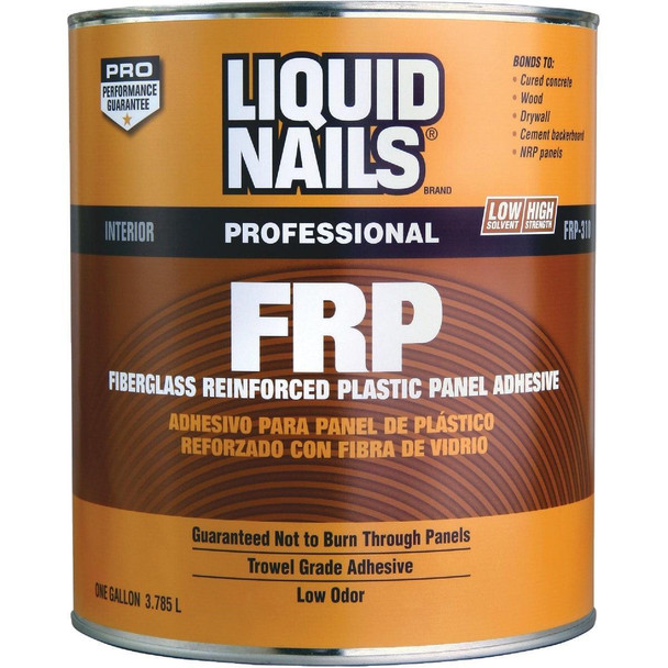 FRP310-GAL LIQUID NAILS 1 Gal. FRP Panel Adhesive