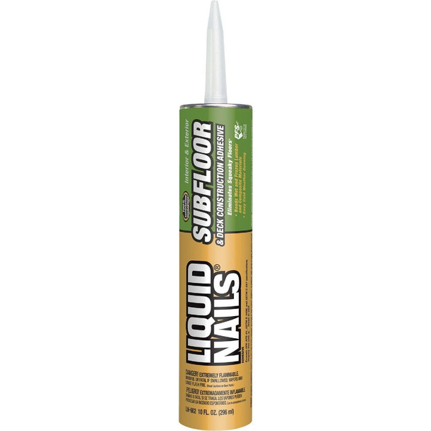LN602 LIQUID NAILS 10 Oz. Subfloor & Deck Construction Adhesive