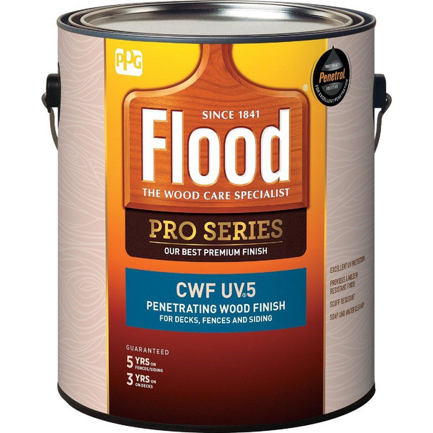 FLD565-01 Flood CWF - UV5 Pro Series Wood Finish Exterior Stain, Natural, 1 Gal.
