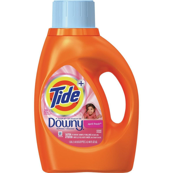87453 Tide+ 46 Oz. 24 Load Downy 2X Liquid Laundry Detergent