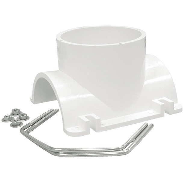 S26-004 Jones Stephens 3 In. x 2 In. Schedule 40 DWV PVC Saddle Tee Kit
