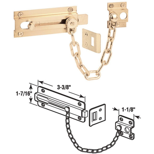 U 9911 Defender Security Guard Door Chain Bolt