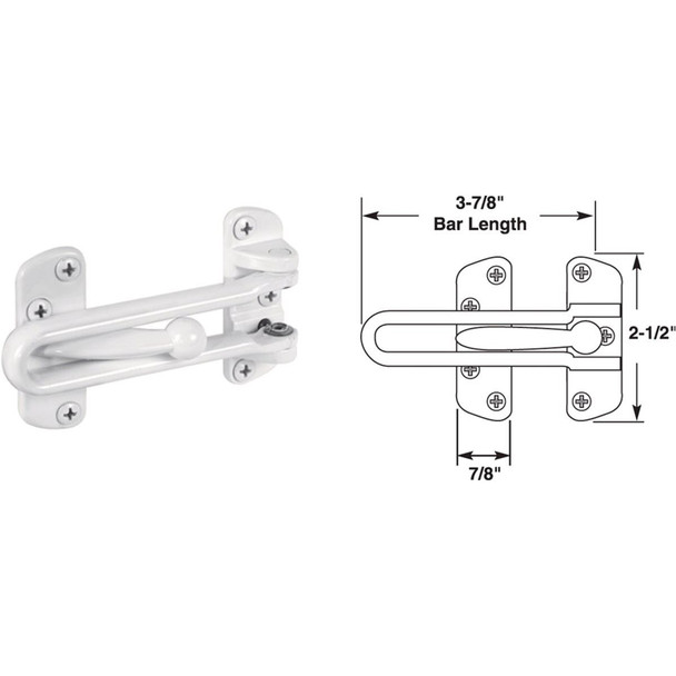U 9902 Defender Security Swing Bar Door Guard