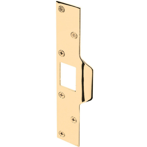 U 9426 Defender Security Polished Brass 1-1/4 In. Lip Security Strike Plate