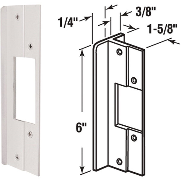 U 9481 Defender Security 6 In. Aluminum Latch Guard