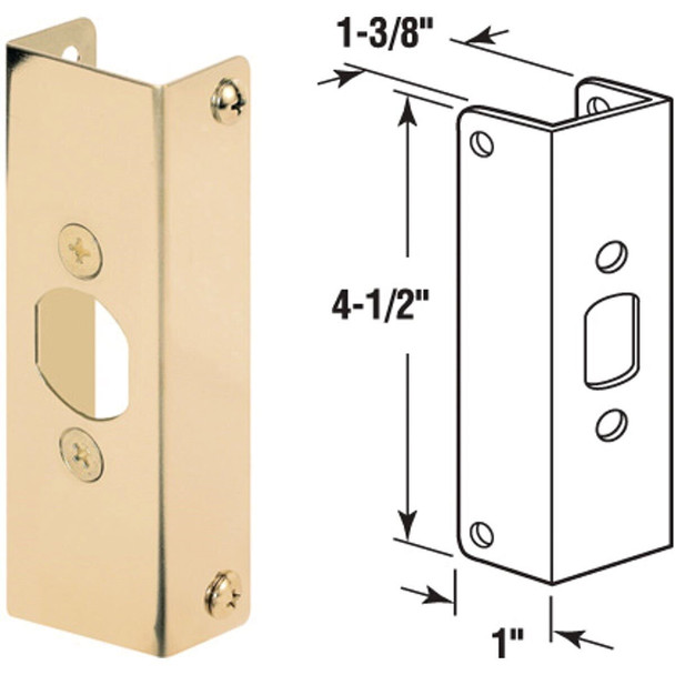 U 9566 Defender Security 1-3/8 In. Door Reinforcement