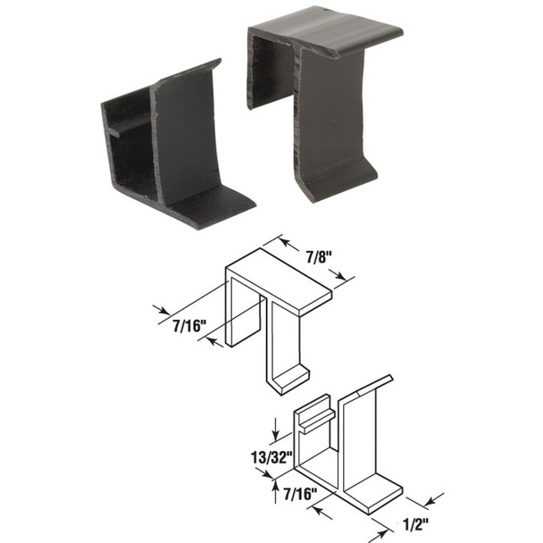 PL7765 Prime-Line Top & Bottom Screen Retainer Clips (4 Sets)