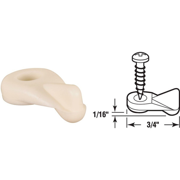 PL14634 Prime-Line White Storm & Screen Panel Clip (25-Pack)
