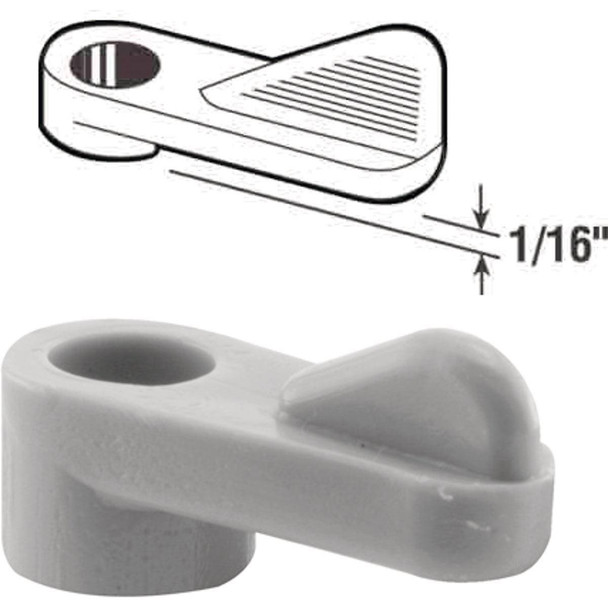 PL7739 Prime-Line 1/16 In. Gray Swivel Plastic Screen Clips with Screws (12 Count)