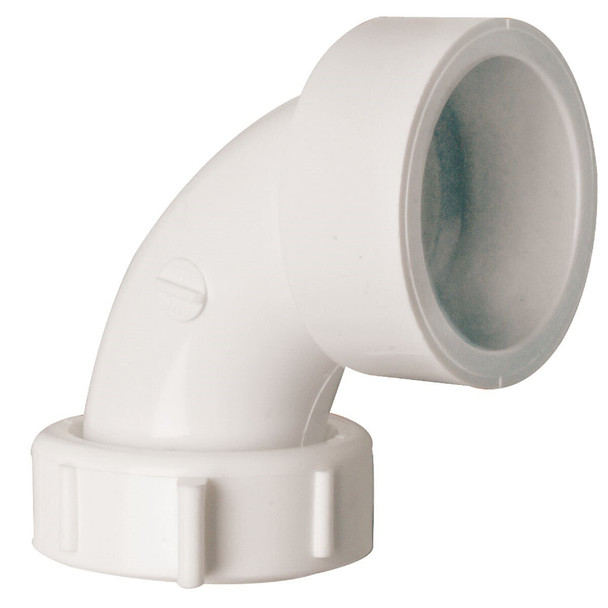 479314 1-1/2 In. White Poly Vinyl Chloride Drain Elbow