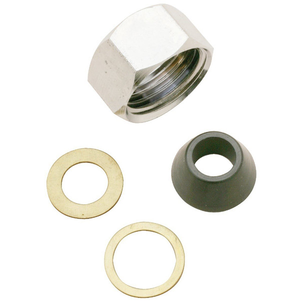 411566 1/2 In. x 3/8 In. Slip-Joint Nut Set