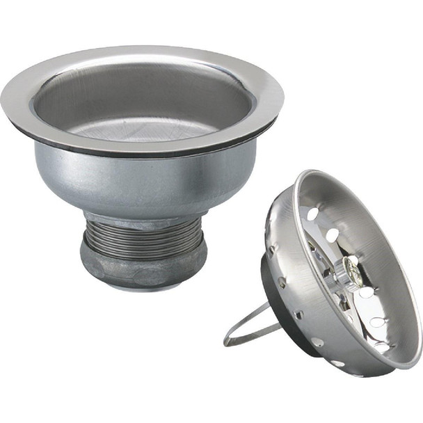 1443SS Keeney 3-1/2 in. to 4 In. Stainless Steel Basket Strainer Assembly
