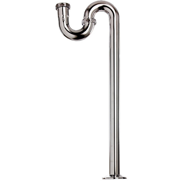 324CK 1-1/4 In. x 20-1/2 In. Chrome-Plated S-Trap