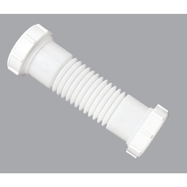 400266 1-1/4 In. or 1-1/2 In. White Plastic Flexible Coupling and Elbow