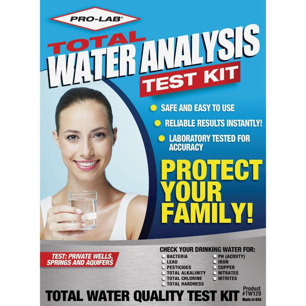 TW120 Pro Lab Instant Results Total Water Quality Test Kit