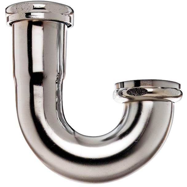 401050 1-1/2 In. Chrome Plated J-Bend, Carded