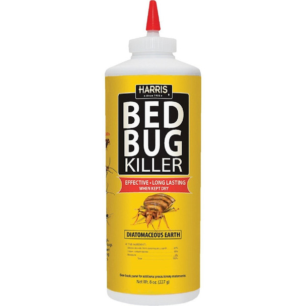 HDE-8 Harris 8 Oz. Powder Diatomeceous Earth Bedbug Killer