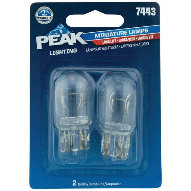 7443LL-BPP PEAK 7443 13.5V Mini Incandescent Automotive Bulb (2-Pack)