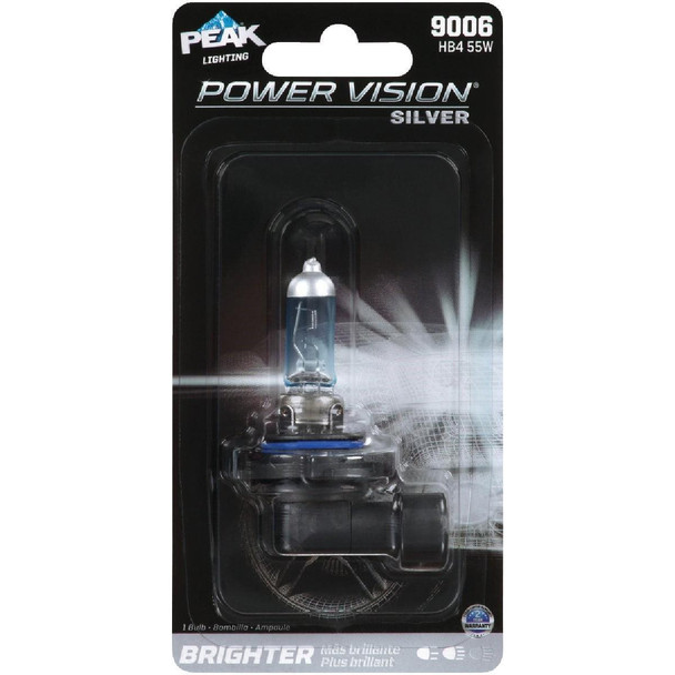 9006PVS-BPP PEAK Power Vision Silver 9006 HB4 12.8V Halogen Automotive Bulb