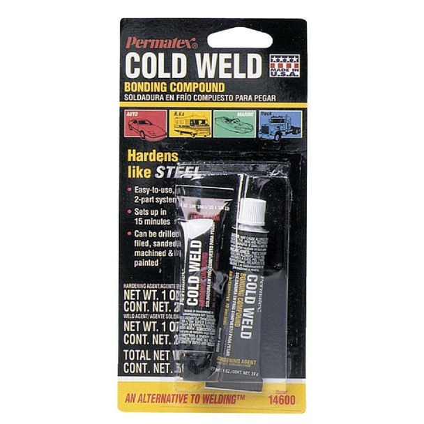 14600 PERMATEX 1 Oz. Cold Weld Bonding Compound Epoxy