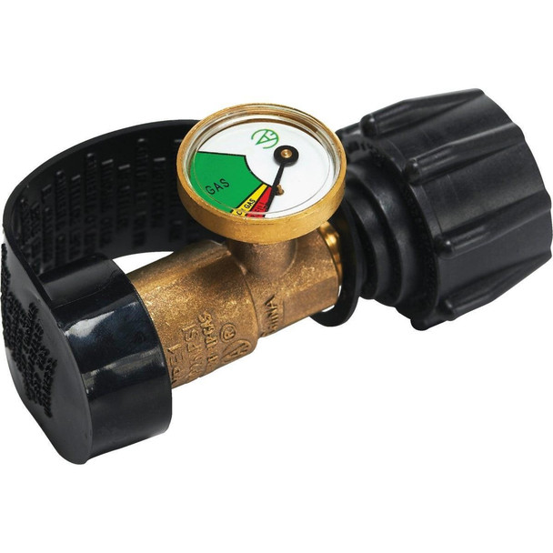 80064 GrillPro 4-1/2 In. x 1-1/2 In. Brass Universal Fuel Indicator Gauge