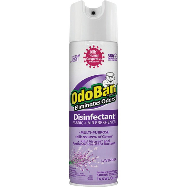910101-14A6 OdoBan 14 Oz. Lavender Fabric & Air Freshener