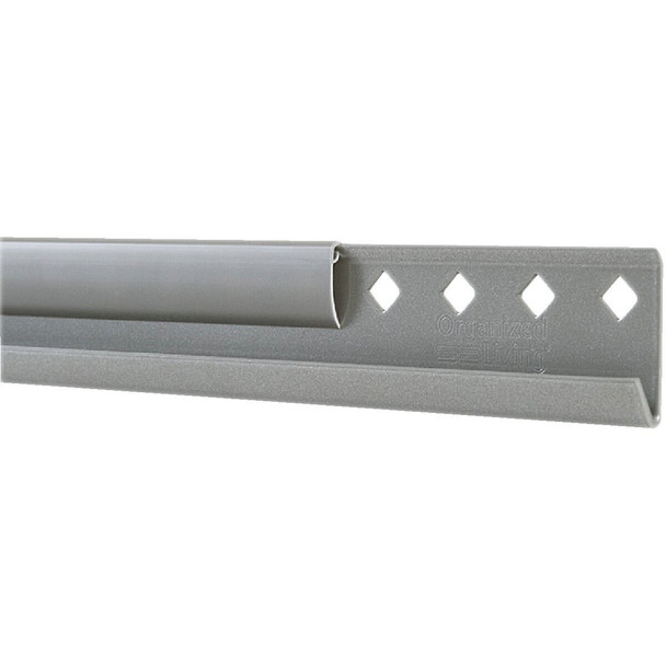 7913452445 FreedomRail 24 In. Nickel Horizontal Hanging Rail with Cover