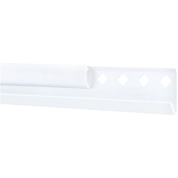 7913456011 FreedomRail 60 In. White Horizontal Hanging Rail with Cover